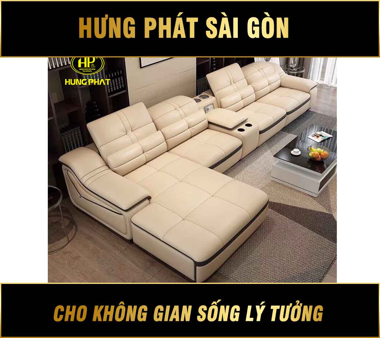 Sofa Da Hưng Phát HD-01