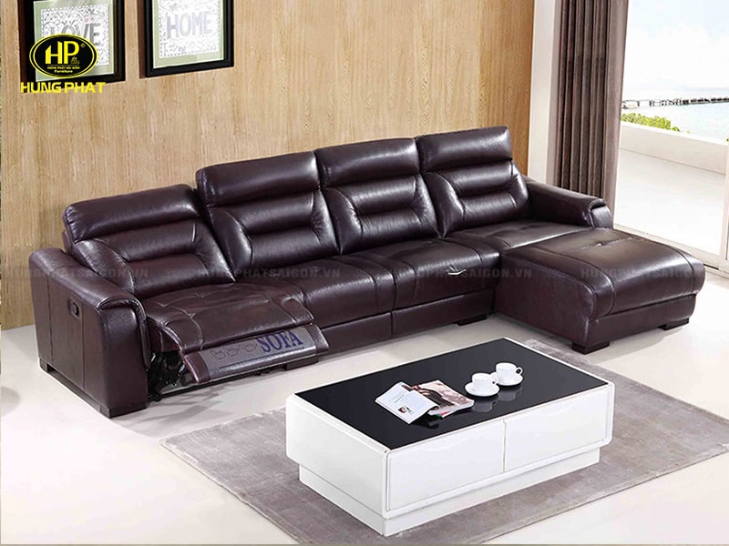 sofa da nhập khẩu góc chữ l nk-890