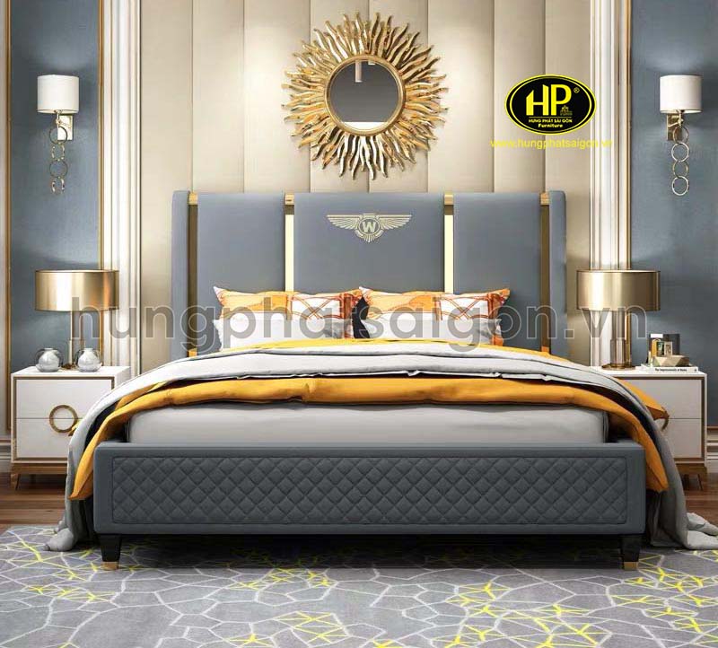 Mẫu thiết kế giường da kiểu vương gia GD-10