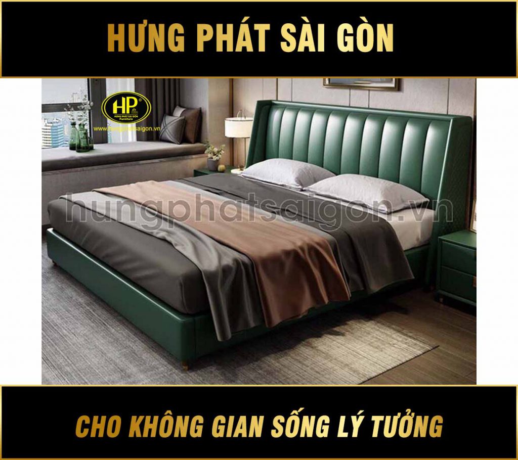 Phong cách trẻ trung với giường da GD-13