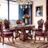 bàn ăn gỗ cổ điển phong cách châu âu 02