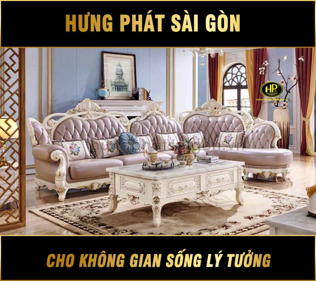 Sofa góc tân cổ điển cao cấp giá rẻ L-6A