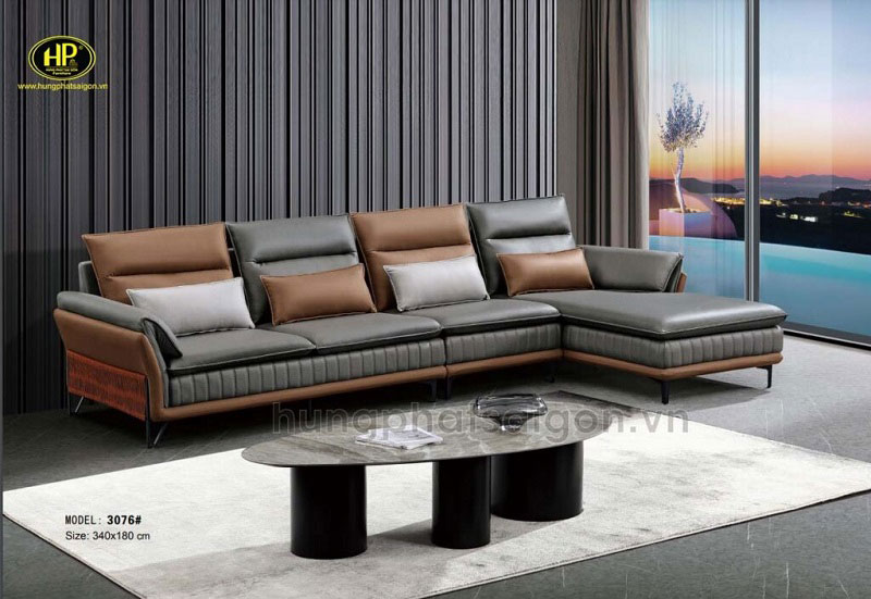 Sofa góc vải nỉ hiện đại TD-3076