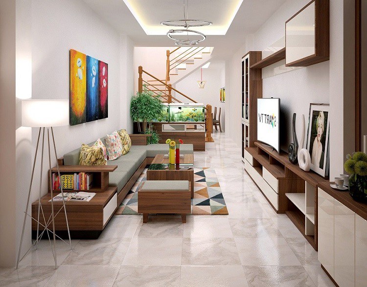 Các mẫu trang trí phòng khách đẹp nhất 2018 TIN309018  Kiến trúc Angcovat