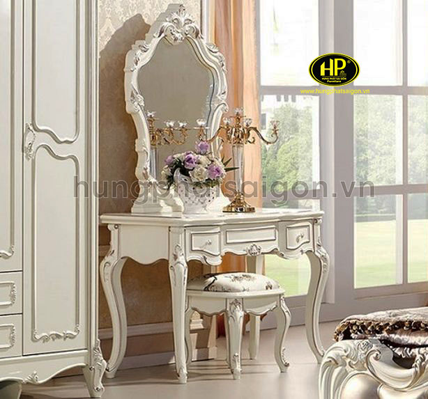 Bàn trang điểm tân cổ điển nhỏ gọn thông minh 