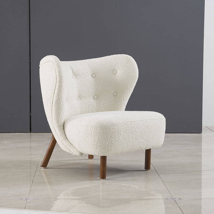 Sofa đơn màu trắng phong cách hiện đại DN-05