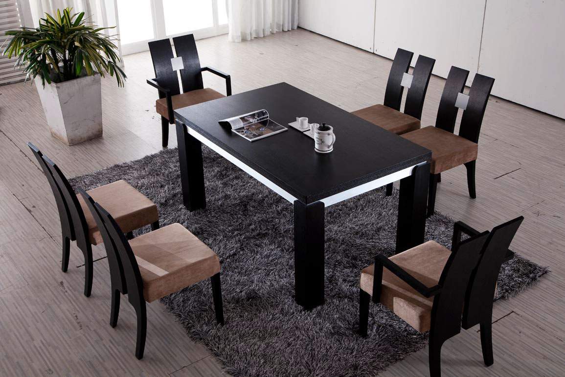 Bộ bàn ăn 6 ghế gỗ công nghiệp