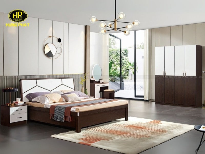 combo giường tủ hiện đại nhập khẩu tp-3225-3