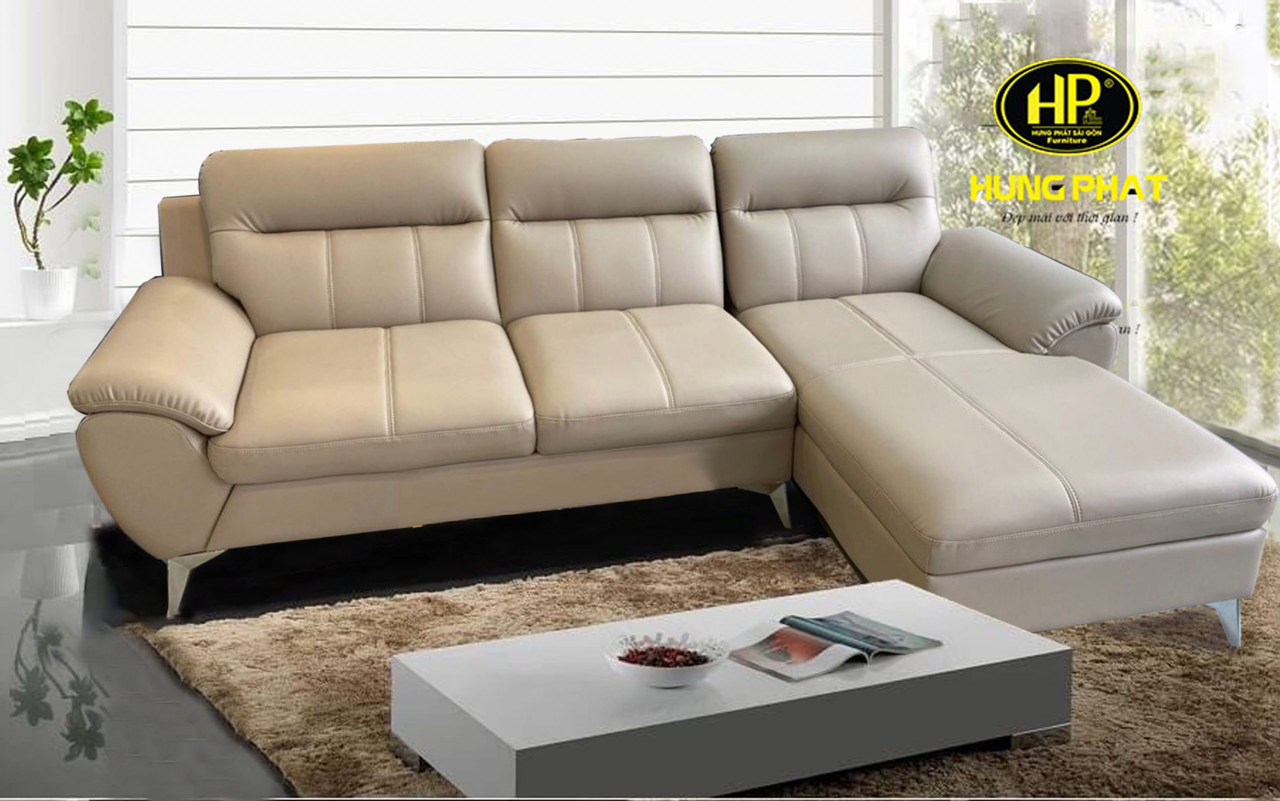 sofa da hiện đại HD-54