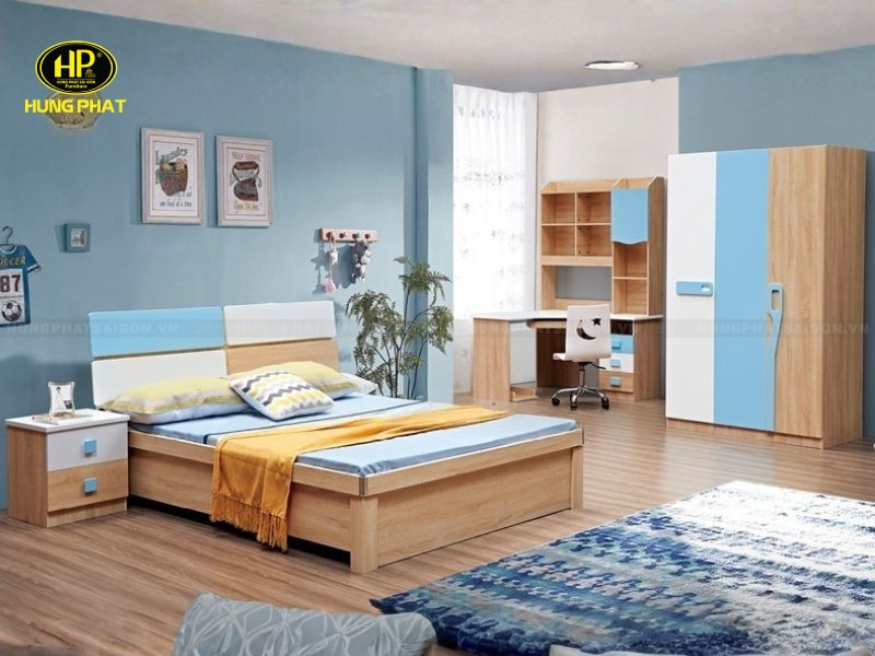 bộ giường tủ bàn học cho bé cao cấp tp-161