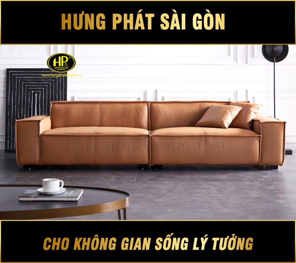 Sofa băng da hiện đại cao cấp H-188