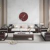 bộ bàn ghế sofa gỗ hồ đào sang trọng 6001