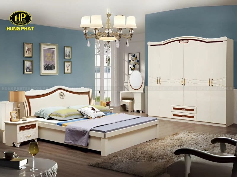 bộ giường tủ bàn phấn cao cấp tp-1668