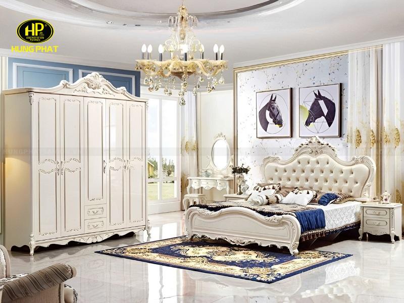 bộ giường tủ bàn phấn cổ điển cao cấp tp-1702
