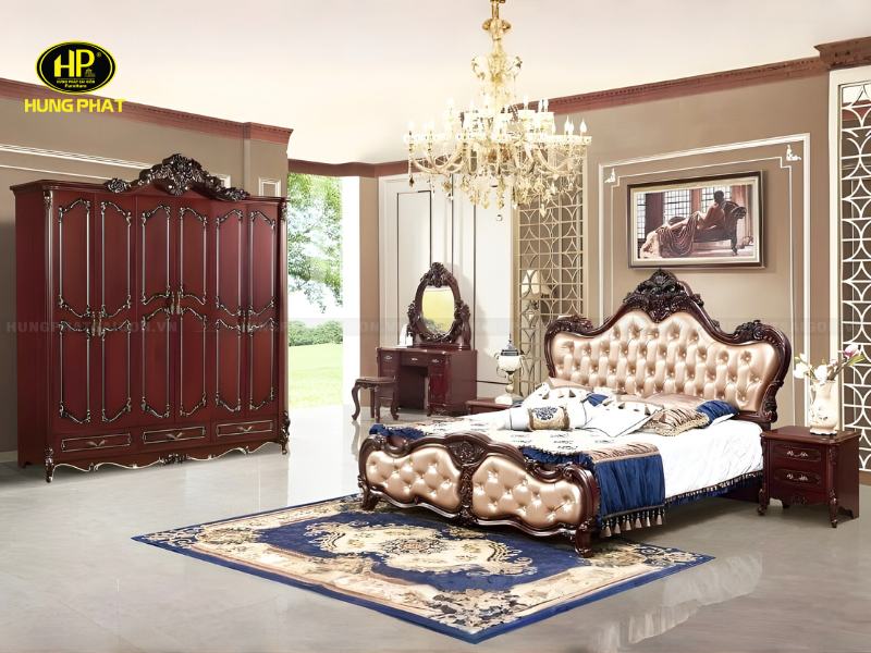 bộ giường tủ tân cổ điển tp-1805