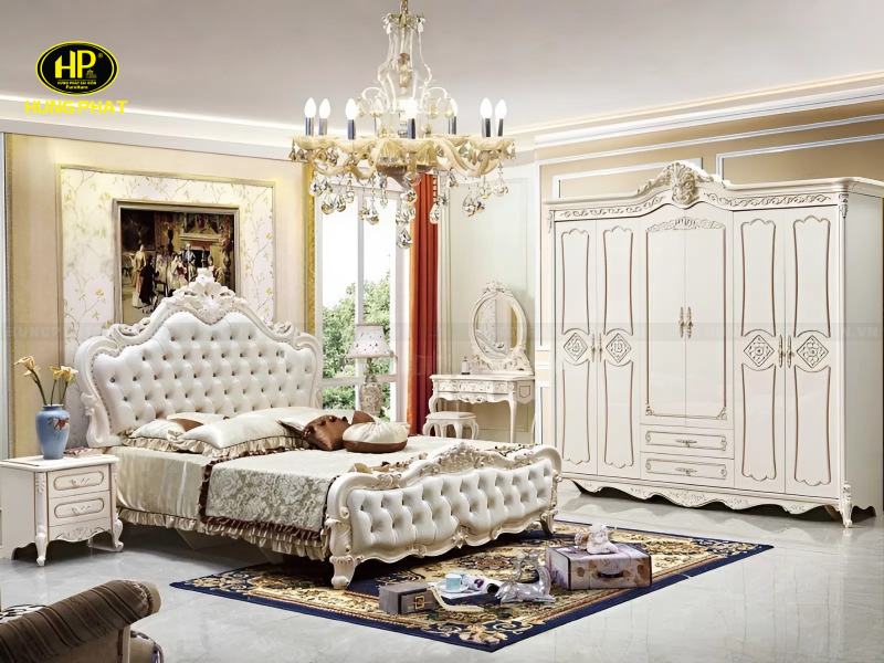 combo giường tủ bàn phấn cổ điển cao cấp tp-1725