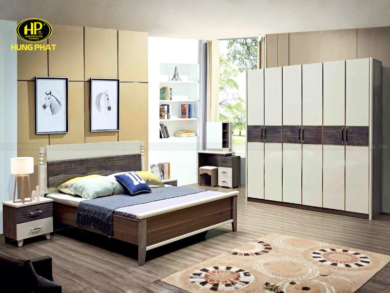 combo giường tủ bàn trang điểm đài loan tp-2196