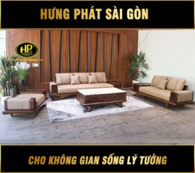 ghế sofa gỗ phòng khách hiện đại HS-993C