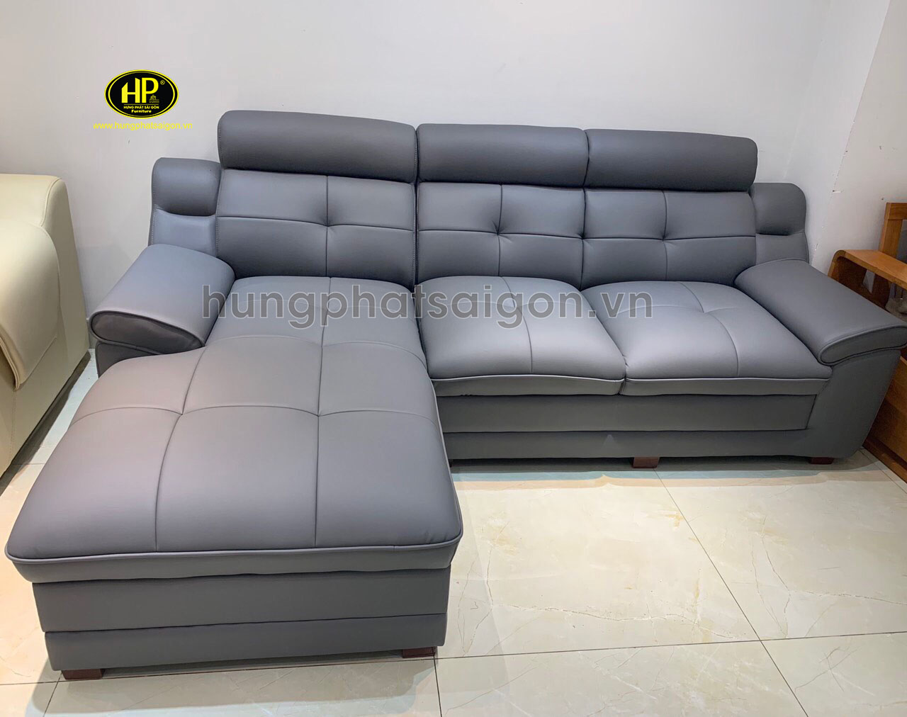 Sofa da hiện đại cho chung cư HD-56