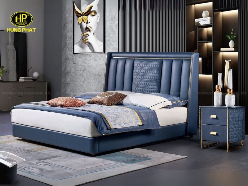 mẫu giường ngủ da cao cấp tp-c686