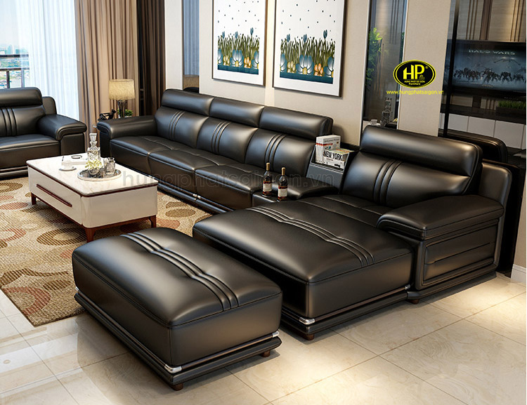 Sofa da cho phòng khách hiện đại HD-58