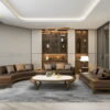 sofa gỗ sồi cao cấp hs-27