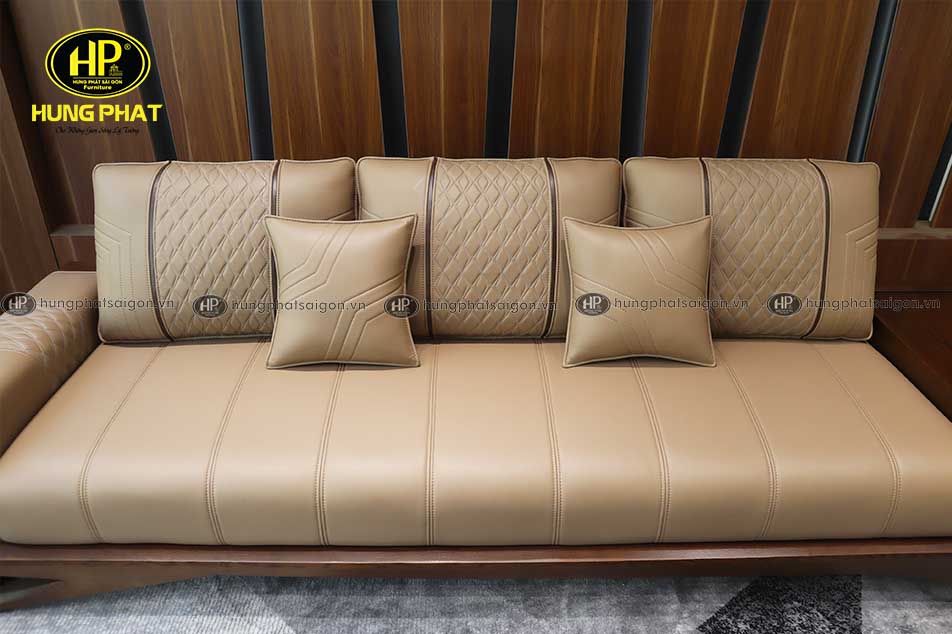sofa gỗ sồi phòng khách hiện đại HS-993C