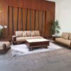sofa gỗ sồi phòng khách hiện đại hs-993c