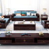 sofa phòng khách gỗ hồ đào sf-h102