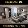 Bộ giường tủ bàn trang điểm gỗ AT-16-24