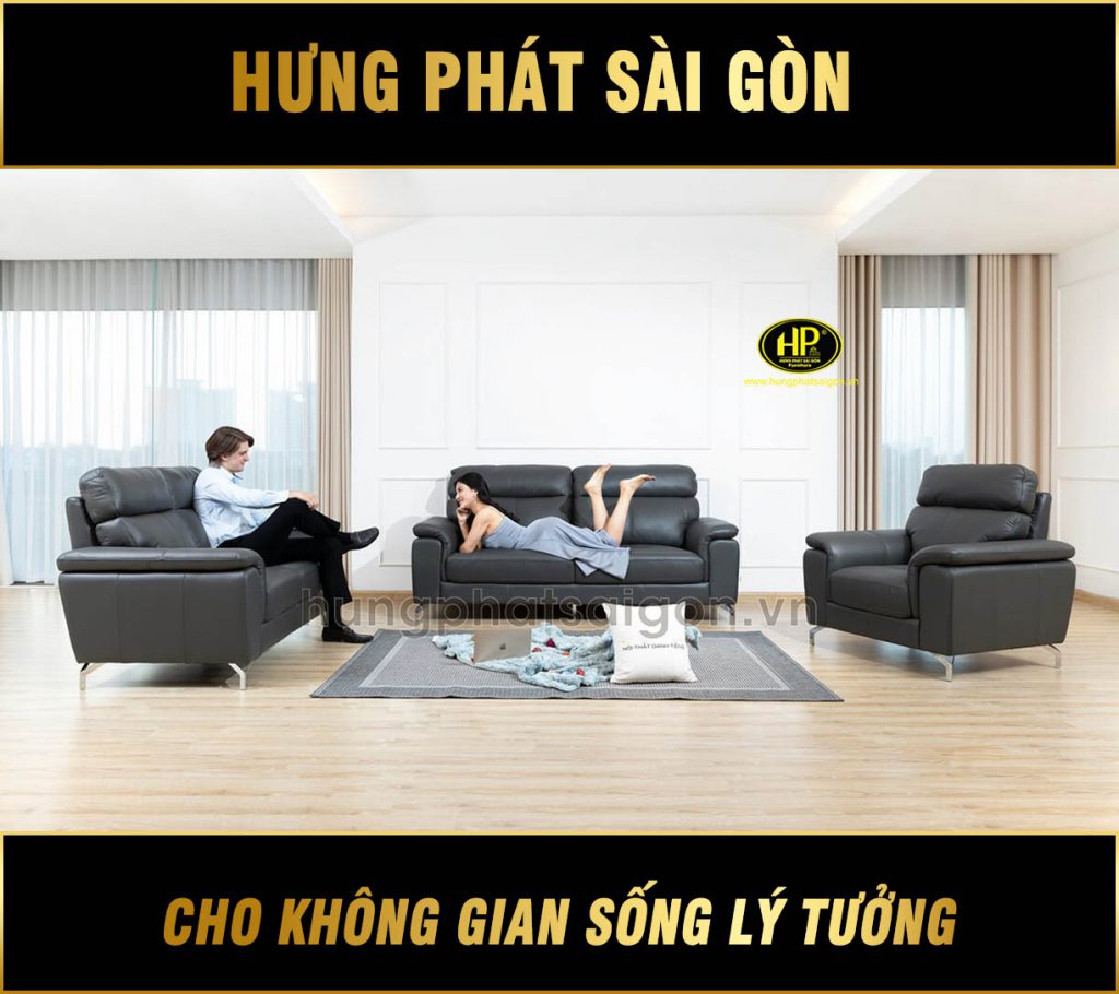 Bộ sofa da phòng khách H-205