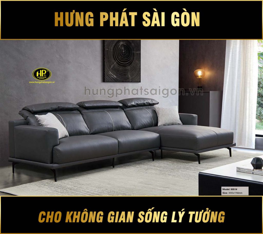 Ghế sofa da nhập khẩu cao cấp NK-9051