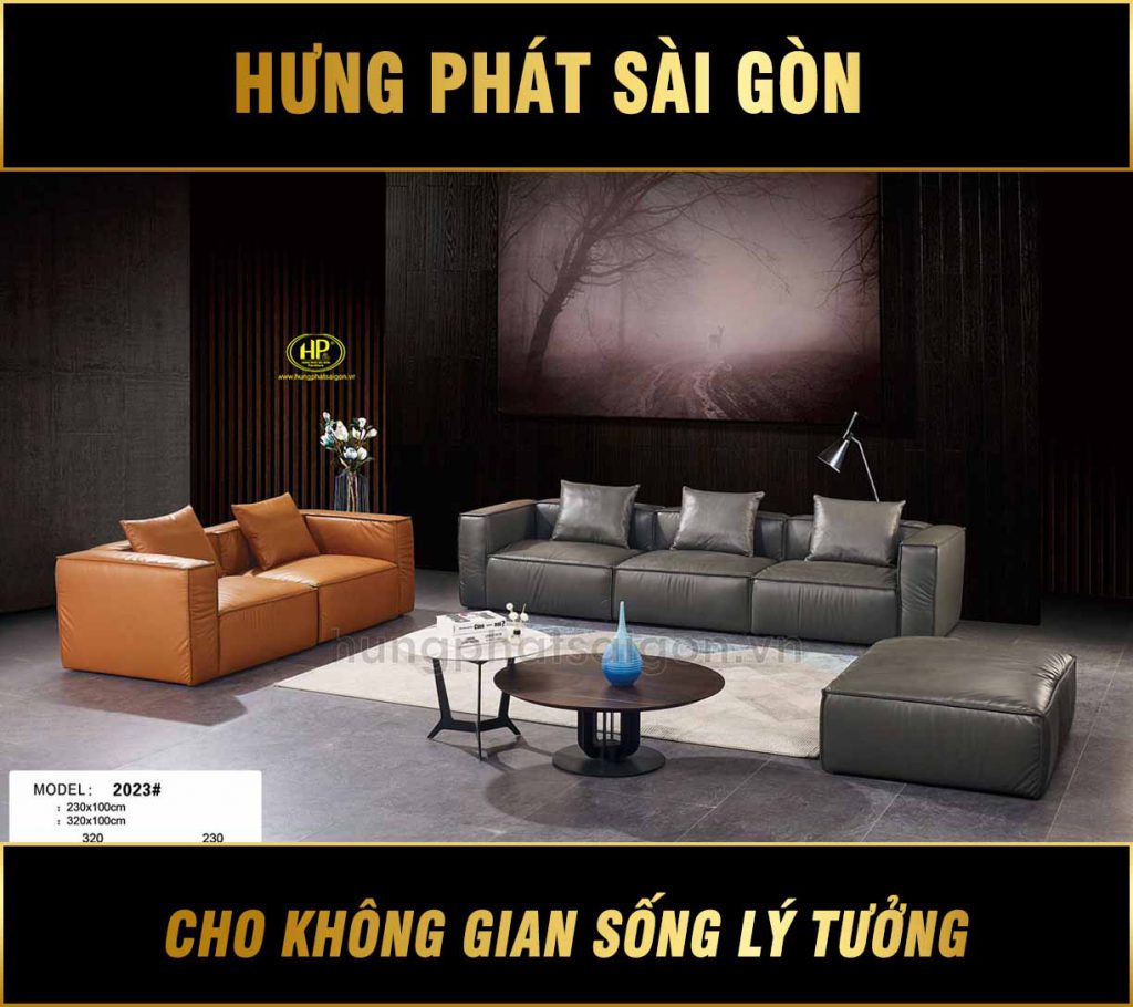 Ghế sofa phòng khách nhập khẩu cao cấp NK-2023