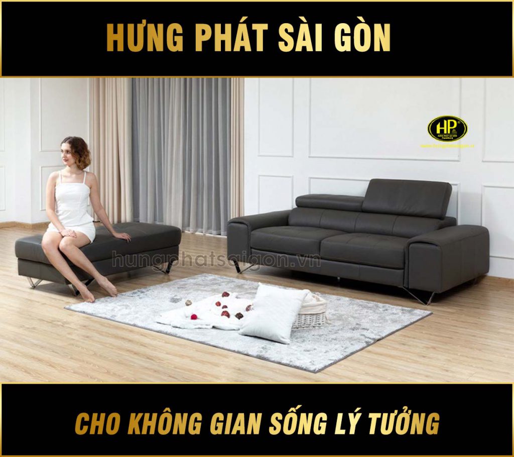 Sofa băng da cao cấp H-209
