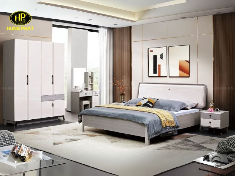 combo bộ giường tủ hiện đại nhập khẩu tp-2344