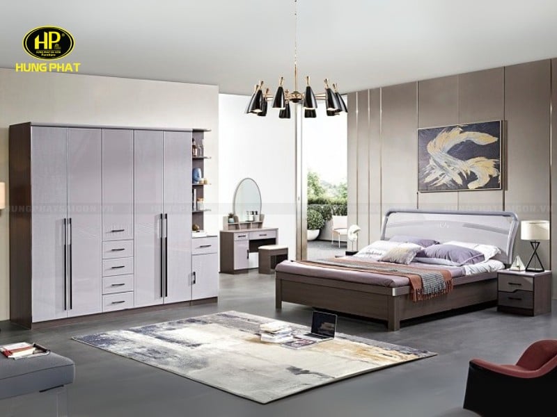 combo nội thất giường tủ phòng ngủ tp-3025