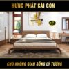 Giường ngủ bằng gỗ sồi cao cấp GS-01
