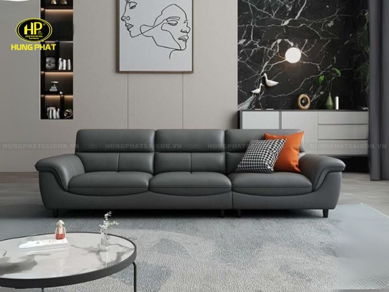 sofa băng da hiện đại cho phòng khách hd-88