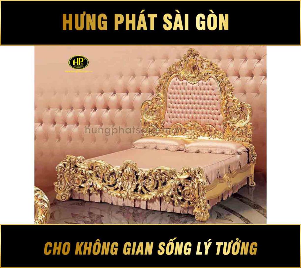 Giường tân cổ điển hoàng gia GV-03
