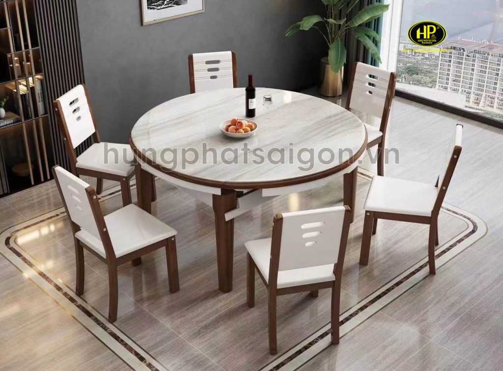 Bộ bàn ăn 6 ghế cao cấp NK-602
