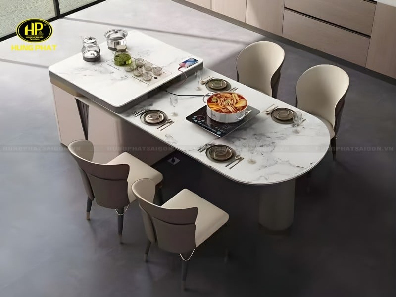 bàn ăn tích hợp tủ hiện đại tb-120