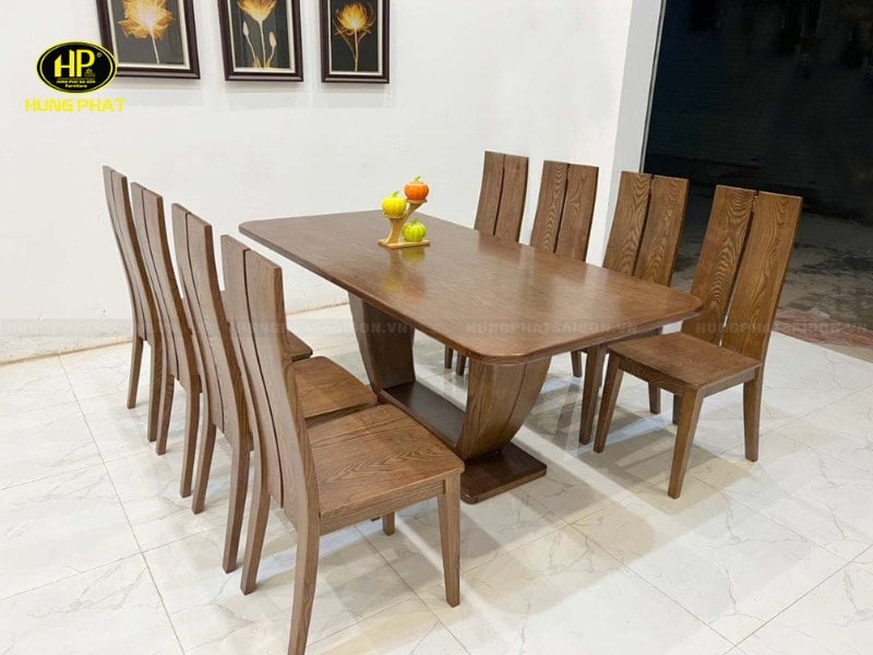 bộ bàn ghế nhà bếp gỗ xoan đào tm-03