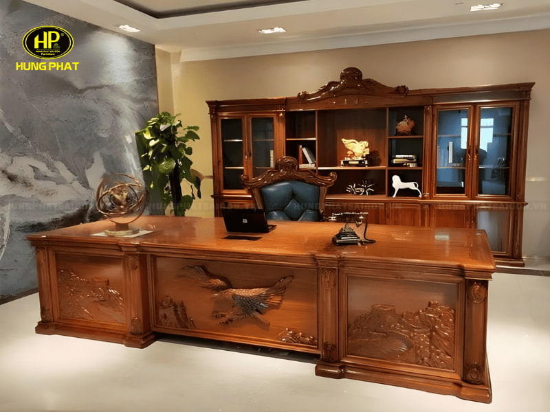 mẫu bàn làm việc giám đốc cao cấp blv-b13