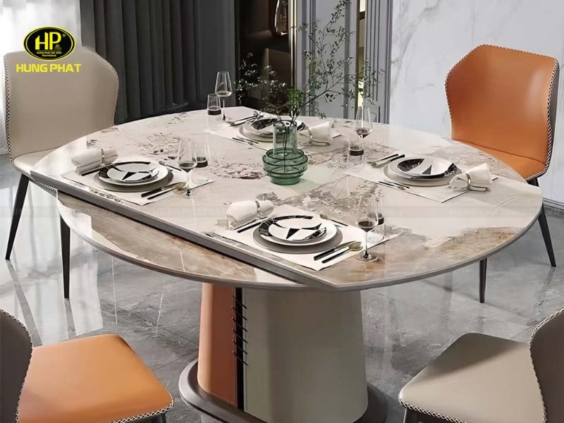 mẫu bàn thu gọn mặt đá nhập khẩu cz-8329