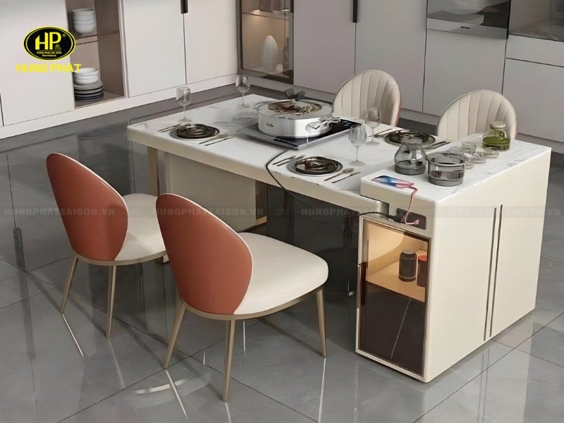 bàn ăn hiện đại liền từ tb-105