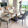 bộ bàn ăn mặt đá cao cấp tnm-02