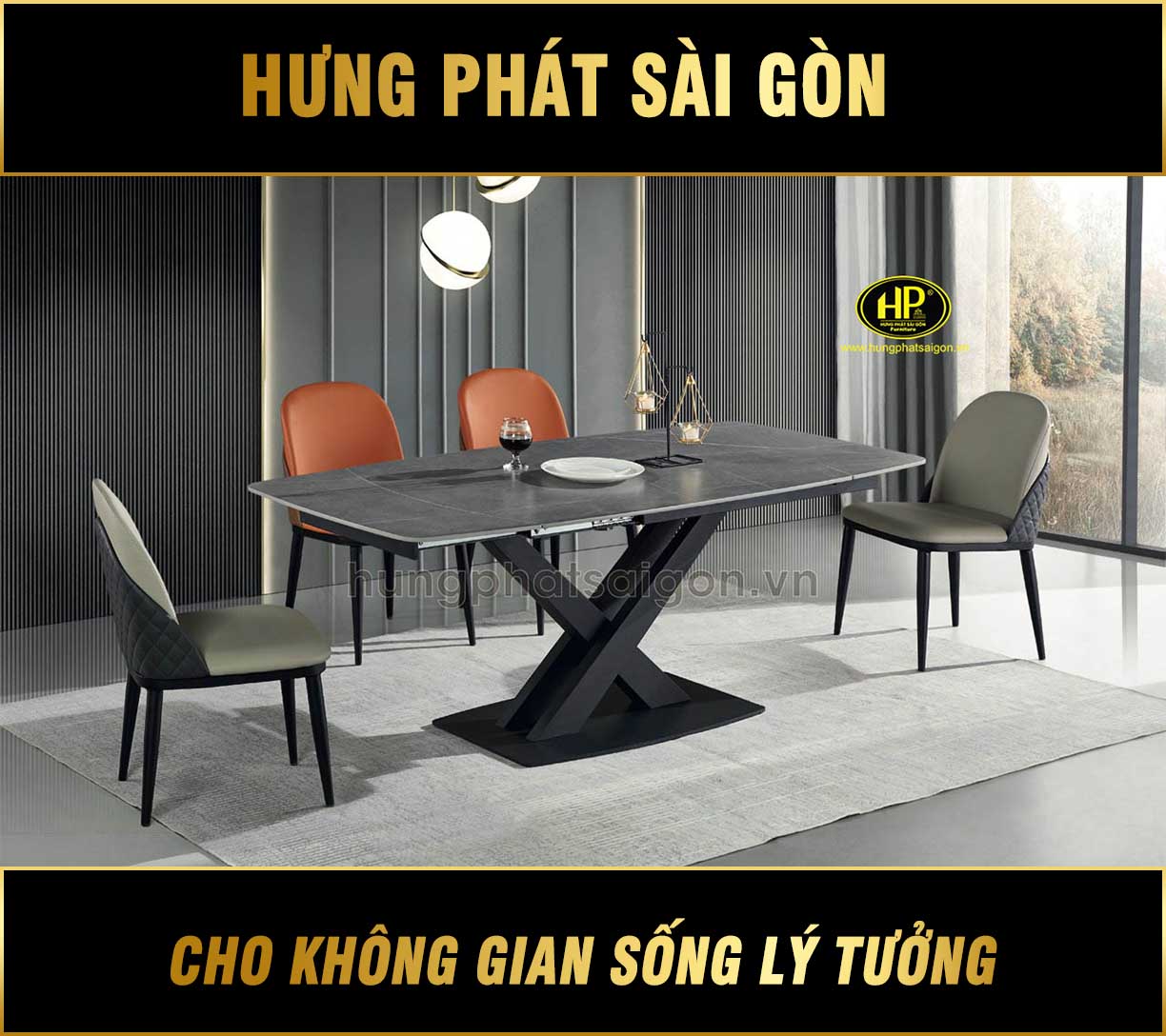 Bộ bàn ăn 4 ghế đa năng có thể mở rộng NK-CN8313