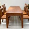 bàn ăn gỗ xoan đào nguyên tấm tm-06