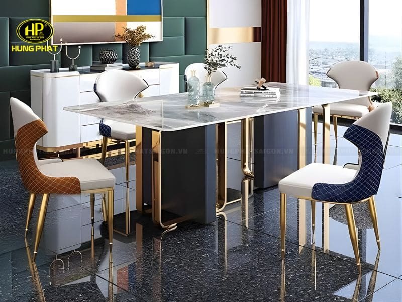 bàn ăn sang trọng hiện đại cz-613