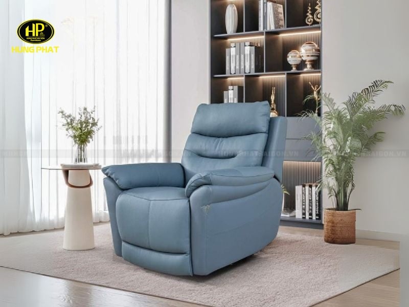 mẫu sofa đơn da bò cao cấp qh-9066